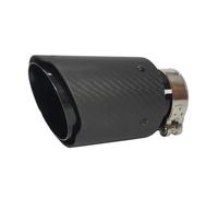 Tuyau D'échappement Tuyau Queue Silencieux De Modification Queue Pointe D'acier Inoxydable Coup Feu D'extrémité Voiture Silencieux D'Échappement(77 Inlet 89 Outlet)