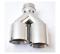 Tuyau D'échappement Universel En Acier Inoxydable, Accessoires De Voiture, Modification, Double Pointe De Silencieux Pour Toyota D'Échappement(ID 67 OD 89 MM)