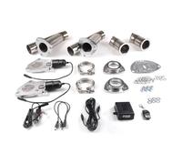 Tuyau d'Échappement Valve De Contrôle D'échappement Double 3'' 76 Mm Avec Télécommande Pour Voiture Kit De Découpe De Soupape D'échappement Électrique Tuyau En Y