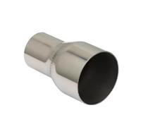 Tuyau D'Échappement Voiture Adaptateur Droit Universel En Acier Inoxydable Réducteur Silencieux D'échappement Voiture Et Moto Tuyau Soudé Plusieurs Tailles Disponibles Car Tail Throat(O.D 63mm-89mm)