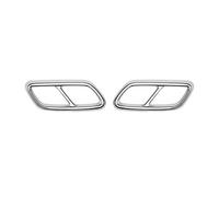 Tuyau D'éChappement Voiture Autocollant Garniture Couverture Gorge Queue Tuyau D'échappement Silencieux Voiture pour Mercedes pour Benz Classe C W206 C200 C220 C260 C300 2022 + Embout Echappement