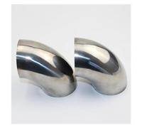 Tuyau D'échappement Voiture Embout Coude En Acier Inoxydable 304 Angle 90 Degrés Épaisseur 1.5mm 51mm 54mm 57mm 63mm 76mm Tuyau Raccordement Soudé Pour Tuyau Échappement 1 Pièce tuyau chappement voitu