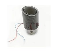 Tuyau D'échappement Voiture Embout Véhicule Réaménagement Universel Lampe Queue Gorge Automobile Silencieux Turbo Sifflet Tuyau D'Échappement(Blue -1)