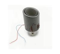Tuyau D'échappement Voiture Embout Véhicule Réaménagement Universel Lampe Queue Gorge Automobile Silencieux Turbo Sifflet Tuyau D'Échappement(Red-1)