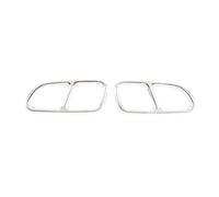 Tuyau D'échappement Voiture Garnitures Couvercle Silencieux D'échappement Tuyau D'échappement Queue Gorge D'acier Pour Mercedes Pour Benz CLA SLK C117 W117 2013-2016 Embout Tuyau D'échappement(Argent)