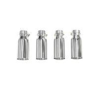 Tuyau D'échappement Voiture Lot De 4 Embouts D'échappement Pour M3 E9x E90 E92 E93 80 Mm 190 Embout Silencieux(Silver)