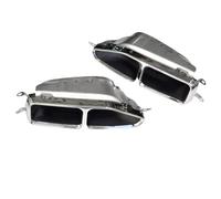 Tuyau D'échappement Voiture Modification Du Tuyau D'échappement M760 À Quatre Sorties Carrées Pour BMW Série 7 2016 2017 2018 2019 2020 2021 G11G12 Édition Sport 730/740/750(2019-2021 silver)
