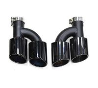 Tuyau D'éChappement Voiture pour A-UDI A4 A5 A6 A7 Jusqu'à S4 S5 S6 S7 Pointe Silencieux 60mm Buse 2 Pièces/Ensemble D'échappement Arrière Voiture Acier Inoxydable Double Sortie Embout Echappement