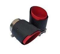 Tuyau D'éChappement Voiture pour Mazda CX5 CX4 Gorge De Queue en Fiber De Carbone Entrée 80mm Sortie 101mm Pointe De Tuyau D'échappement Mat À Face Droite Embout Echappement (Couleur : 2)
