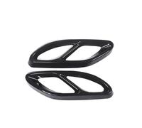Tuyau d'échappement voiture Pour Mercedes Pour Benz A B C E GLA GLC GLE GLS CLS arniture Cache Tuyau D'échappement Arrière Voiture Cadre Sortie D'échappement(Noir)
