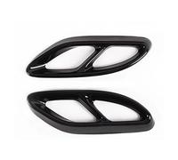 Tuyau d'échappement voiture Pour Mercedes Pour Benz ABCE GLC CLS-Class W177 W247 W205 W213 X253 C257 Garniture Couvercle D'embout Silencieux D'échappement Arrière(Noir)