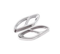 Tuyau d'échappement voiture Pour Mercedes Pour Benz GLC GLE GLS ABCE 207 W205 Coupé W176 W212 W213 Garniture De Cache Arrière De Tuyau D'échappement(Argent brillant)