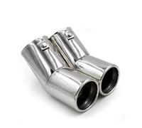 Tuyau d'échappement voiture Pour VW Pour Golf 4 Pour Bora Pour Jetta Sorties D’échappement Embout De Silencieux(Argenté 1 Set)