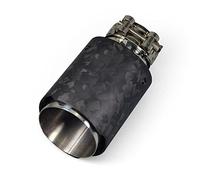 Tuyau D'éChappement Voiture Silencieux Universels En Acier Inoxydable Décorations Voiture Mat Forgé En Fiber De Carbone Système D'échappement Silencieux Tuyau Pointe Droite Embout Echappement(Color:67