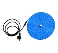 Tuyau d'éclairage LED bleu 1,5 m prise d'alimentation à l'intérieur longueur extérieure 9 m