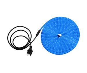 Tuyau d'éclairage LED bleu 1,5 m prise d'alimentation à l'intérieur longueur extérieure 9 m