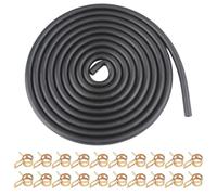 Tuyau d'Eessence Ø 5 mm, Kit de Tuyau d'Essence de 3 Mètres Comprenant 20 Colliers de Serrage, Tuyau d'Essence Flexible, Adapté Aux Camions, Motos, Tracteurs Ou Petits Moteurs