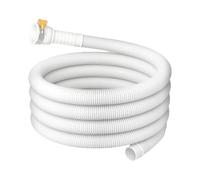 Tuyau d'égout portable pour climatiseur mobile - Tuyau d'extension de 3 m - Avec pince de raccordement en caoutchouc coupable pour diamètre du trou de 2,5 cm - Tuyau d'évacuation pour chauffage, évier