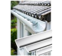 Tuyau demi-rond en PVC, gouttière épaisse en U for drainage hydroponique | Gouttière de dérivation de drainage d'eau efficace, for plantation hydroponique, toits et cours(20insh,10insh(250mm/3mm))