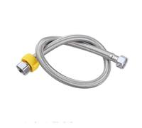 Tuyau d'entrée d'eau en acier inoxydable 304 tissé froid et chaud, pour chauffe-eau domestique G1/2 x G1/2 2 m de long (200 cm)