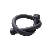 Tuyau d'entrée d'eau froide noir, tuyau de toilette, raccordement en plastique PVC antidéflagrant à haute pression for chauffage robinet(50cm)