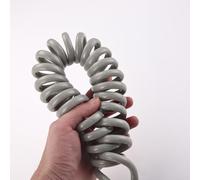 Tuyau d'entrée télescopique élastique, couleur grise, 1 5 m/2 m de longueur, empêche le traînement, gain de place (1,5 m)