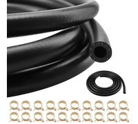 Tuyau d'essence 6 mètres tuyau de carburant 10mm diamètre intérieur durite essence tuyau durite d'essence avec 20 pièces colliers de serrage pour voiture moto tracteur