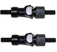 Tuyau d'essence raccord 6mm avec fermeture rapide - 2 pièces pour scooter mobylette moped mokick moto quad ATV