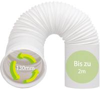Tuyau d'évacuation d'air 130 mm - Portable - Pour climatiseur mobile - Sèche-linge - Longueur : 2 m