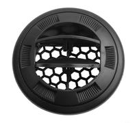 Tuyau d'évacuation d'air avec déflecteur rotatif à 360° réglable pour camping-car, bus, autocar et marine, ABS noir (Φ100/75 avec grille)