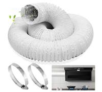 Tuyau d'évacuation d'air - Diamètre : 150 mm - Longueur : 6 m - Flexible - En PVC - Pour climatisation mobile, sèche-linge, hotte aspirante