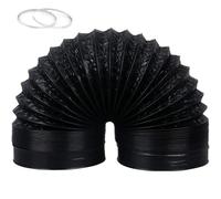 Tuyau d'évacuation d'air, tuyau d'aération, tuyau flexible en PVC aluminium, isolation thermique insonorisée, pour ventilateur d'évacuation salle de bain cuisine hotte aspirante (ø 120mm/2m)