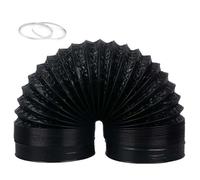 Tuyau d'évacuation d'air, tuyau d'aération, tuyau flexible en PVC aluminium, isolation thermique insonorisée, pour ventilateur d'évacuation salle de bain cuisine hotte aspirante (ø 100mm/1.5m)