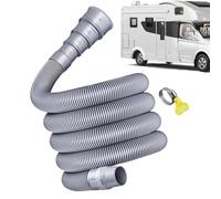 Tuyau d'évacuation de caravane avec adaptateur réglable, flexible et étanche pour caravane, camping-car, kit d'extension polyvalent pour remorque, voyage, vacances, extérieur