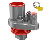 Tuyau d'évacuation de lavabo de salle de bain, tuyau d'évier de cuisine - Adaptateur de canal pour fosse septique, baignoire, cave commerciale, siphon de sol