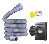 Tuyau d'évacuation de Lave-vaisselle,Tuyau flexible d'évier | de Drainage Rotatif 360° avec Colliers pour Machine à Laver Évier Maison Cuisine
