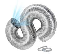 Tuyau d'évacuation de sèche-linge avec colliers flexible isolé de | Tuyau d'pour Climatiseur et Sèche-Linge 150 cm pour dortoir, cuisine, salon, chambre, bureau, lave-linge, climatise
