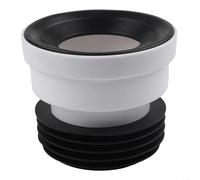 Tuyau d'évacuation de toilettes avec joint en caoutchouc pour éviter que l'eau ne s'échappe - Disponible en modèles droits et excentriques (A)