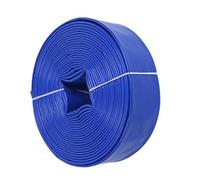 Tuyau d'évacuation d'eau plat pour bassin, PVC renforcé de polyester pour pompes submersibles et drainage 50m 8-inch