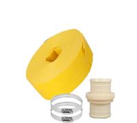 Tuyau d'évacuation d'eau plat, Tuyau de décharge à plat 33 pieds, 1 8 pouces for pompes eau(6in)