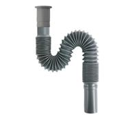 Tuyau d'évacuation d'égout universel extensible et flexible de 1-1/4 po anti-odeurs for évier de cuisine, 17-42 pouces(Grey universal)