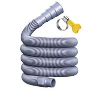 Tuyau d'évacuation des eaux usées de caravane pliable avec adaptateur réglable - Tuyau de vidange anti-fuite pour caravane et camping-car (2 riz)