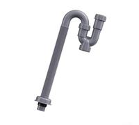 Tuyau d'évacuation d'évier avec coude en U rétractable pour installations de lavabo offrant une élasticité stable et une voie d'évacuation efficace de l'eau (60 cm)