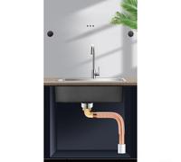 Tuyau d'évacuation en cuivre 51 cm pour baignoire avec raccord raccord et joint mobile pour une installation flexible