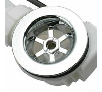 Tuyau d'évacuation ergonomique pour baignoire avec finition chromée élégante conçu pour s'adapter à la plupart des baignoires standard