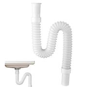 Tuyau d'évacuation flexible, 1 pièce Raccord universel, Tuyau de raccordement réglable Compatible avec toutes les configurations, Pour Machine à Laver et Lave Vaisselle
