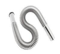 Tuyau d'évacuation flexible avec connecteur extensible, tuyau d'eau extensible avec piège en S, connecteur de raccord pour égouttoir de lavabo bain, toilettes...