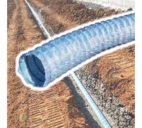 Tuyau d'évacuation flexible avec filtre en tissu non tissé pour un drainage efficace du jardin, de la cour et de la terrasse