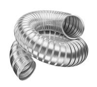 Tuyau D'Evacuation Flexible En Aluminium Gaine Ventilation Pour Sèche-linge | 150 180 200mm Conduit D'Air Semi-Rigide Tube De Ventilation Pour Extracteur D'Air, Climatisation(L 2m(6ft),170mm(6.7"))