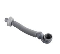 Tuyau d'évacuation flexible extra-plat gris for baignoire et douche, tube plat télescopique, 1 pièce